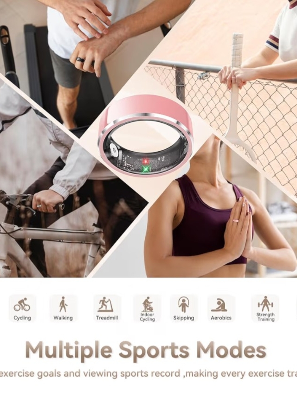 Pink Smart Ring with LED Indicators #8 - Picture 4 of 4